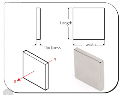 釹鐵硼方形磁鐵充磁方式